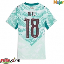 Camiseta Portugal Pedro Neto #18 Visitante Equipación para mujer Mundial 2026 manga corta